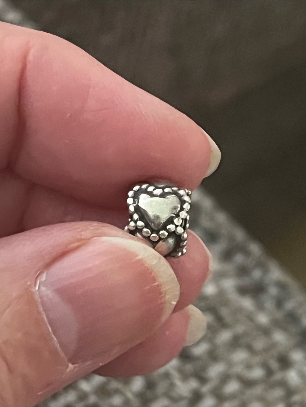 Pandora Sterling Silver Heart Spacer Bead
